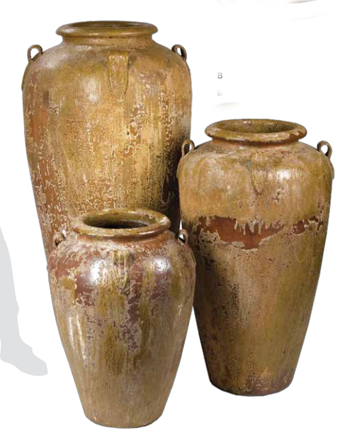 Large Glazed Urns