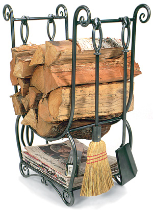 Wrought Iron Fireplace Wood Holder