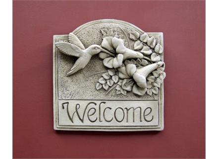 Hummingbird Welcome Plaque