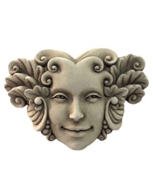 Cast Stone Face Plaque Featuring Birds Sunshine Birds Welcome Plaque
