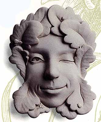 Persephone Stone Sculpture Face Plaque