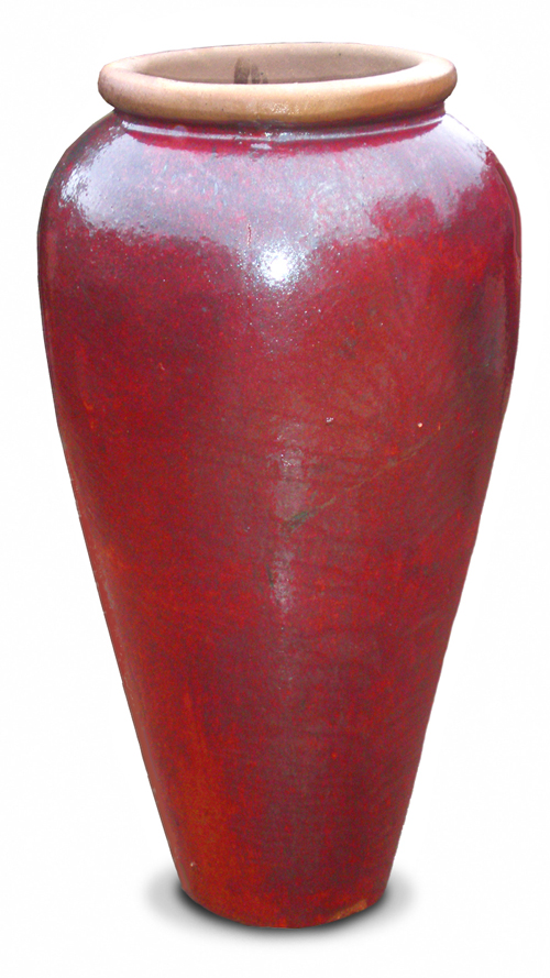 Large Glazed Urn, Tall Ceramic Urn