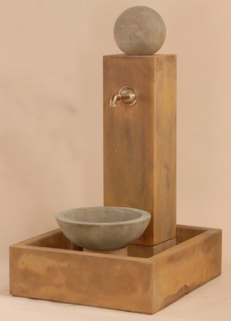 Large Cast Stone Fountain with Pool