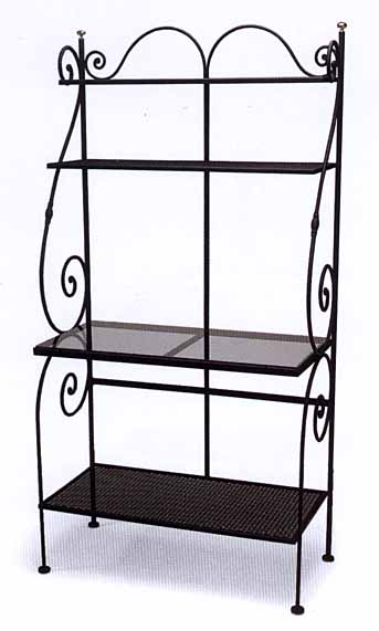 Bakers Rack, Wrought Iron Baker's Rack
