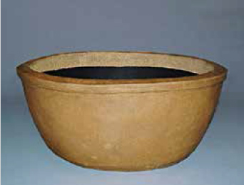 Ethnic Pottery Asian Flower Bowl Reproduction