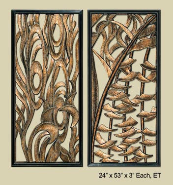 Wall Plaques made of lightweight resin