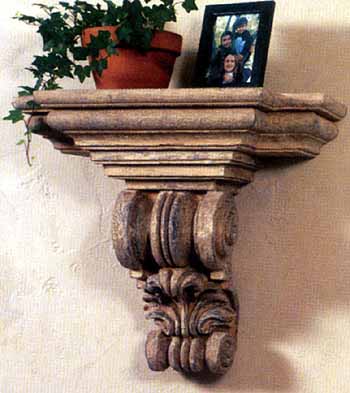 Wall Shelves made of lightweight resin