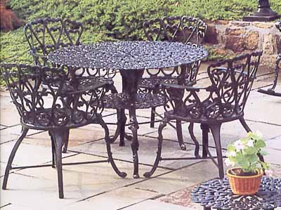 Heart Cast Aluminum Garden and Patio Furniture